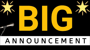 Big announcement Big announcement
