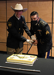 Pictured from left to right: Officer Casey Hayward of the Randall County Sheriff’s Office and SGT Manuel Contreras