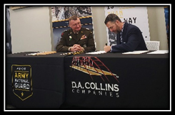 MG Gregory Knight, Adjutant General, Vermont Army National Guard and David Collins, Owner/ CEO, D.A. Collins Construction Co, Inc. sign the PaYS Ceremonial Partnership Certificate MG Gregory Knight, Adjutant General, Vermont Army National Guard and David Collins, Owner/ CEO, D.A. Collins Construction Co, Inc. sign the PaYS Ceremonial Partnership Certificate