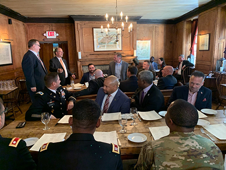 CASA Steven Castleton provides opening remarks to business/Military Leaders at NYC luncheon.