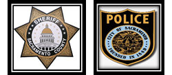 Sacramento County Sheriff's Department and Sacramento Police Department logos Sacramento County Sheriff's Department and Sacramento Police Department logos