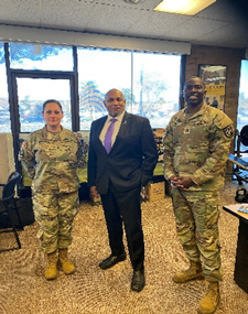 John Delk met with SSG Victoria Wahlgram and SSG Derick Lewis for a PaYS brief