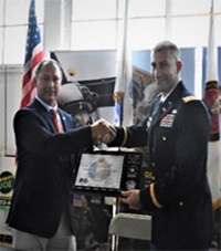 Mr. Anthony Zawadzki, Owner, Mosquito Joe North Shore Long Island and LTC Harrold Morris, Commander, NYC Recruiting Battalion. Mr. Anthony Zawadzki, Owner, Mosquito Joe North Shore Long Island and LTC Harrold Morris, Commander, NYC Recruiting Battalion.