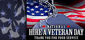 National Hire a Veteran Day graphic
