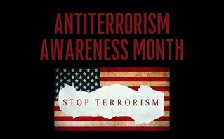 Antiterrorism Awareness Month graphic