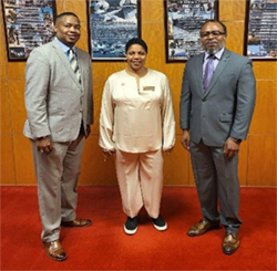 (l-r) Curtis Taylor, CASA Angela M. Odom, and Samuel Armstrong  