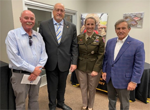(l-r)- Mr. Rapier, Mr. Davis, LTC McFarland, and Mayor Heaton (l-r)- Mr. Rapier, Mr. Davis, LTC McFarland, and Mayor Heaton