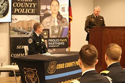 BG Gentry providing closing remarks. BG Gentry providing closing remarks.