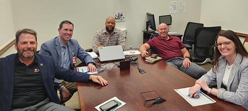 From left to right: Adam Rocke, Sr. Director, HOH, Eric Eversole, President, HOH, Antonio Johnson, PaYS Program Manager, TRADOC, Troy Nattress, Division Chief, TRADOC and Hayley Rollins, Manager, Events and Executive Administration, HOH