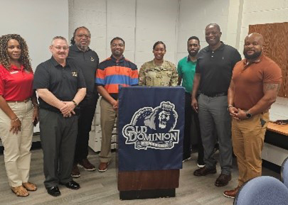 PaYS Team visits Old Dominion University ROTC Dept. with MAJ Hutchins. 
