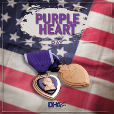 Purple Heart Day graphic