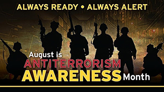 Antiterrorism Month graphic