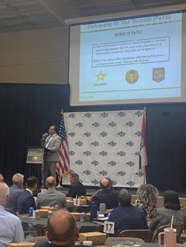 Samuel Armstrong gives an overview of Army PaYS Program
