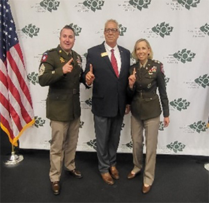 (l-r) CSM Shane Nunes, CSM, Kansas City Recruiting BN, CASA Keith Pritchard, Missouri West, and LTC Crystal Jones, CDR, Kansas City, Recruiting BN