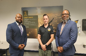 Mr. Fleming, and Mr. Armstrong met to discuss PaYS with MAJ Hartless, XO, Embry-Riddle Aeronautical University ROTC on the benefits of the PaYS program.