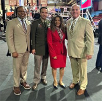 (l-r) Samuel Armstrong, LTC Gutierrez, Crancena Ross, and Terry L. Wiley (DE CASA) Whitaker 