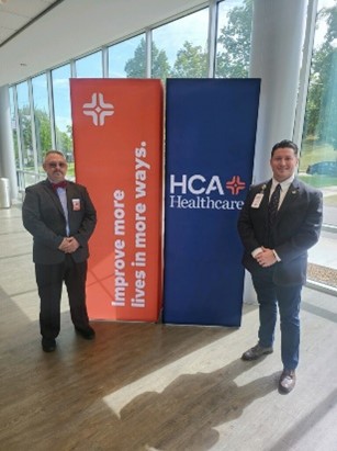 Raymond Snow and Jonathan Snider, Program Manager, Military Affairs, HCA Healthcare