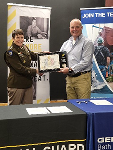 LTG Maria Gervais, Deputy Commanding General/Chief of Staff, TRADOC, and Mr. Charles Krugh, President General Dynamics Bath Iron Works