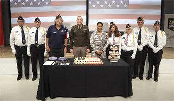 American Legion Post 56 Color Guard with MG Thomas Carden