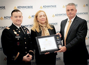 CPT Austin McCrary, Commander NCARNG RRB, Bravo Company, Ms. Shelly Kummings, President, Advantage Surveillance and Jim Ruark, Chief Operating Officer, Advantage Surveillance