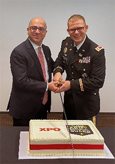 Mario Harik, CEO, XPO and LTC Jason Corner, Commander, Michigan Army National Guard RRB