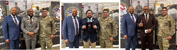 l-r: Victor Fleming – Rookie of the Year; Travis Carter – Top Marketer; Samuel Armstrong – MVP