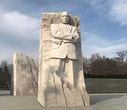 Dr. King’s statue in National Mall, Washington, D.C.