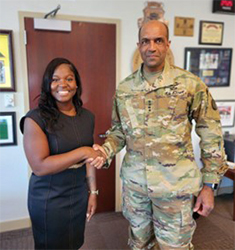 (l-r) Velvett Jenkins and GEN Brito, CG 