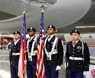 Posting of Colors by Georgia State University ROTC - Panther Battalion