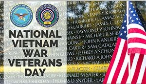 National Vietnam War Veterans Day graphic
