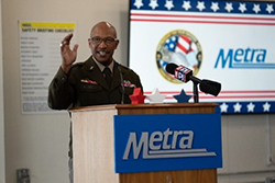 MG Rodney Boyd provides remarks during the ceremony MG Rodney Boyd provides remarks during the ceremony