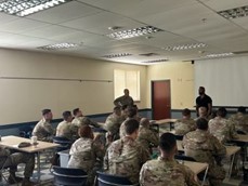 Frank with Soldiers of 505th and 549th Military Intelligence battalion, Camp Bullis, TX Frank with Soldiers of 505th and 549th Military Intelligence battalion, Camp Bullis, TX