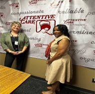 Ms. Denise Raffety, Director of Marketing and Ms. Crancena Ross, Army PaYS Marketer 