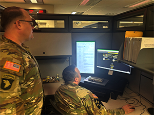 SFC Stallings signing up for Army PaYS SFC Stallings signing up for Army PaYS