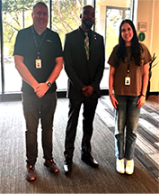 Army PaYS Marketing Analyst Frank McNeil with Recruiting Managers Mr. Eric Batten and Ms. Priya Bhasin of Texas Instruments in Dallas, TX Army PaYS Marketing Analyst Frank McNeil with Recruiting Managers Mr. Eric Batten and Ms. Priya Bhasin of Texas Instruments in Dallas, TX