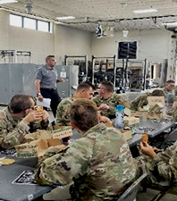 Roy briefs Soldiers of the 3175th MP CO on Army PaYS program Roy briefs Soldiers of the 3175th MP CO on Army PaYS program