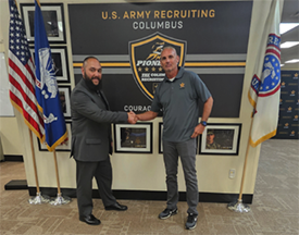 Gabriel with Columbus Recruiting Battalion A&PA Robert Bonner