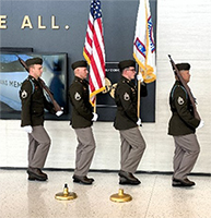 Milwaukee Recruiting Battalion posting colors Milwaukee Recruiting Battalion posting colors