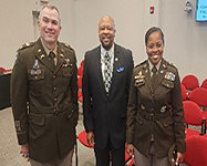 COL McClellan, Mr. Antonio Johnson, and LTC Samantha Frazier COL McClellan, Mr. Antonio Johnson, and LTC Samantha Frazier