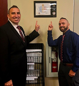 Roy with Human Resources Director, TJ Bilbrey Roy with Human Resources Director, TJ Bilbrey