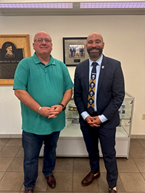 Frank Handoe with Alfredo Harris Frank Handoe with Alfredo Harris