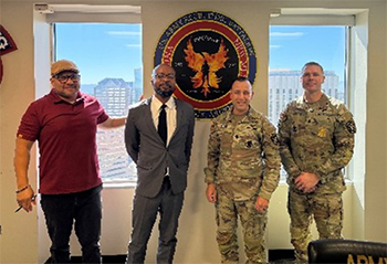 Frank meets with the Phoenix Recruiting Battalion Command Team