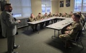 Roy Briefing ROTC cadets at University of North Dakota