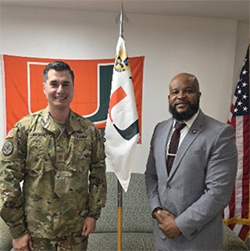 Victor with MAJ Andrades Victor with MAJ Andrades