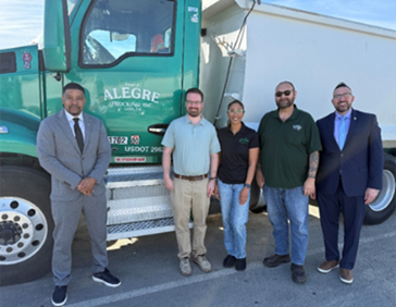 Kevin, Chapin Fowler, Anna Vorn, David Sorgdrager, and Roy, Frank C. Alegre Trucking Kevin, Chapin Fowler, Anna Vorn, David Sorgdrager, and Roy, Frank C. Alegre Trucking