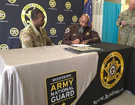 Sheriff Jones with LTC Crosby 