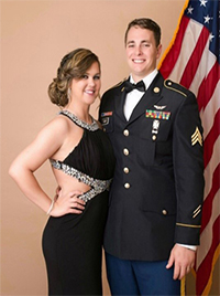 Destinee and SSG Nicholas Ronco