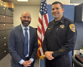 Alfredo with Lt. Rivera 