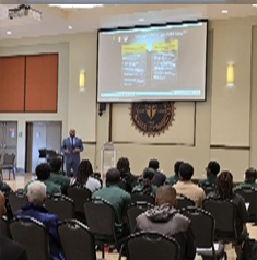 Victor briefing FAMU ROTC cadets 