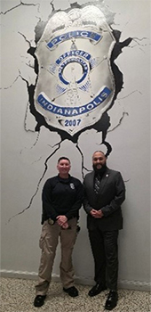 Gabriel with Molly McAfee, City of Indianapolis Police Department